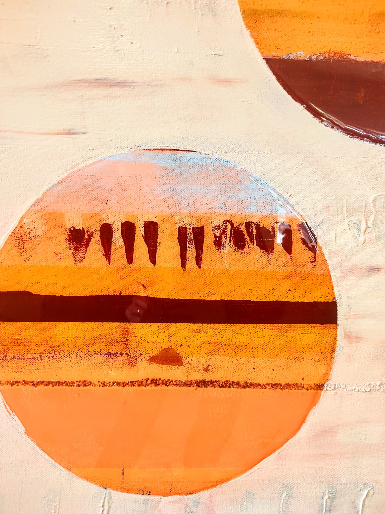 Landscapes of the Soul | 36x48 | orange Painting
