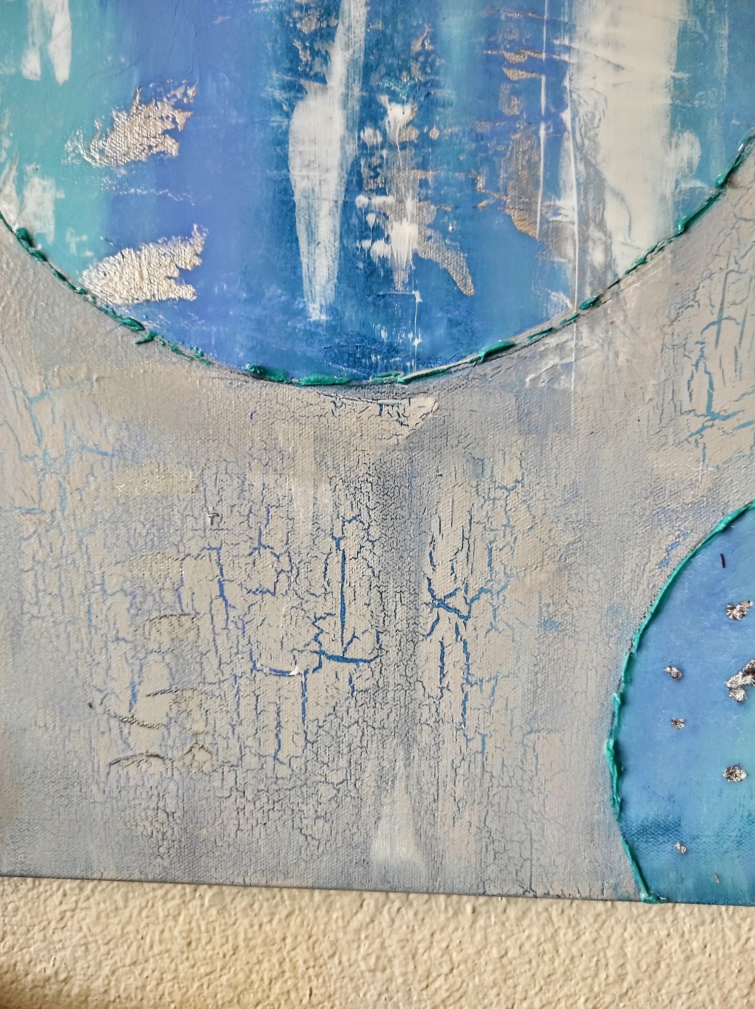 Blue Lagoon | 48x48 | Blue Painting